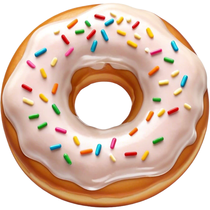 Donut sucré au sucre emoji