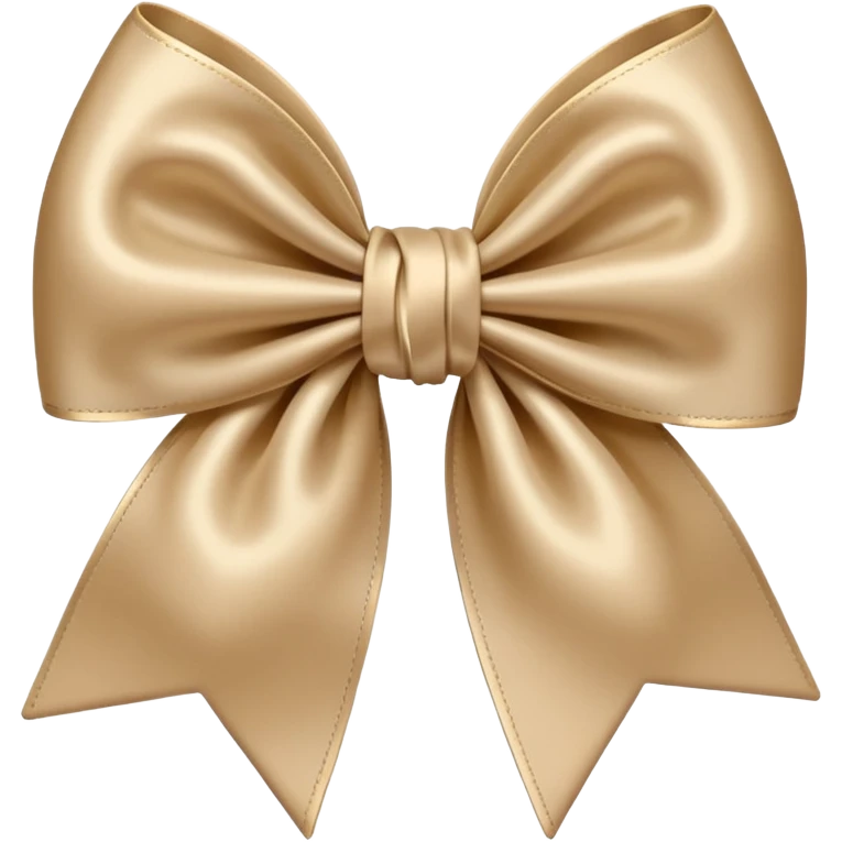 Beige bow emoji