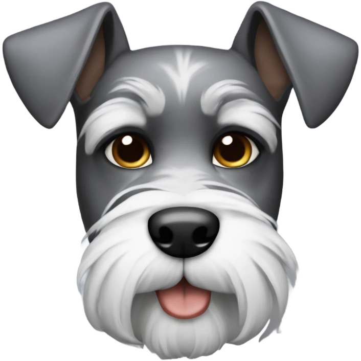 Hazme a mí con un perro schnauzer  emoji