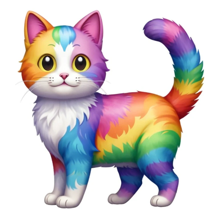 A rainbow cat emoji