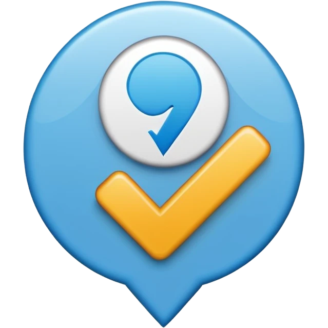 Verification blue tick emoji