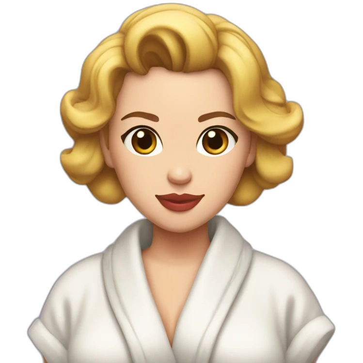 scarlett johansson bosom bathrobe emoji