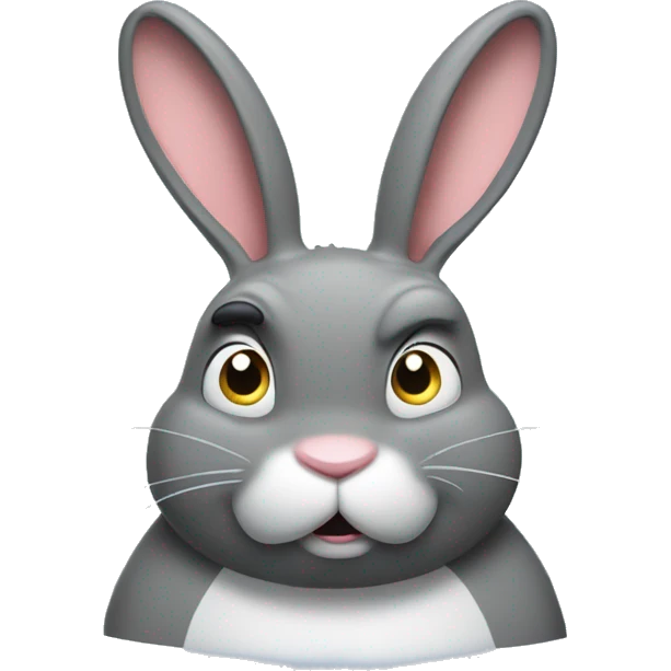 Big chungus being dissatisfied  emoji