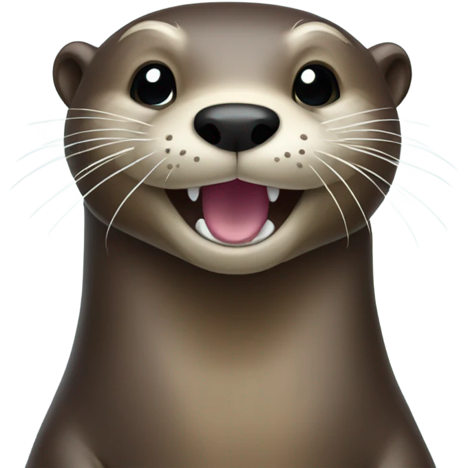 Happy river otter emoji