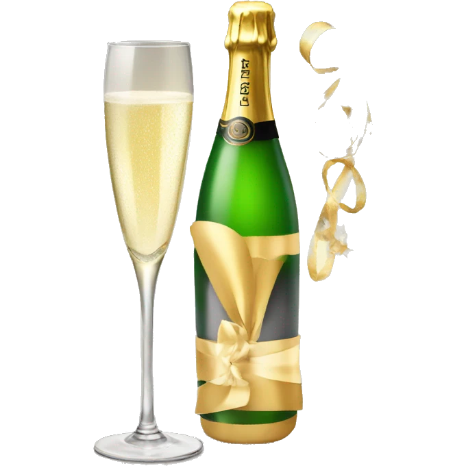 New year flute champagne emoji