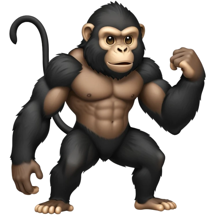 big black monkey emoji