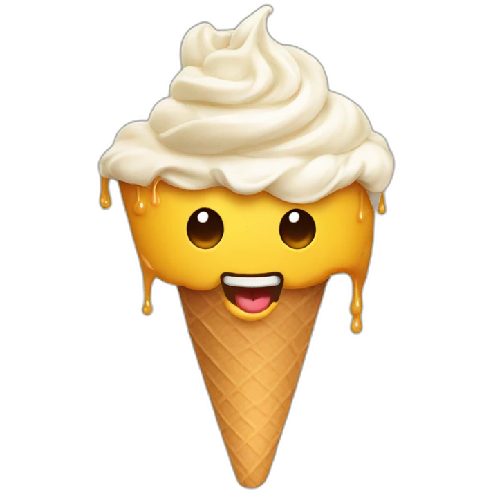 Canário tomando sorvete emoji