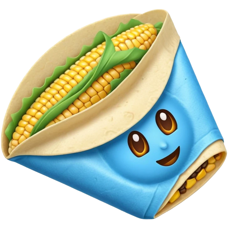 Blue taco emoji