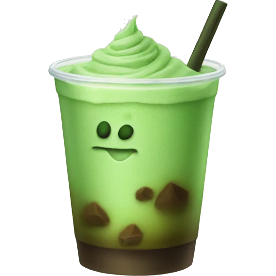 Ice matcha  emoji