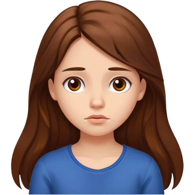 Boring girl  emoji