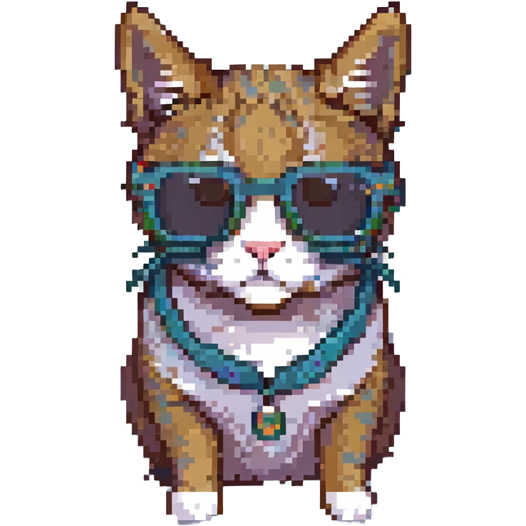 a cat wearing sunglasses emoji