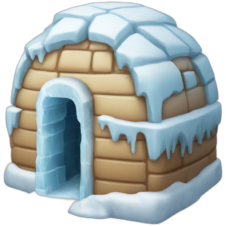 ice cube igloo emoji