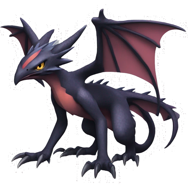 Edgy Cool Nargacuga-Noivern-Pokémon Full Body emoji
