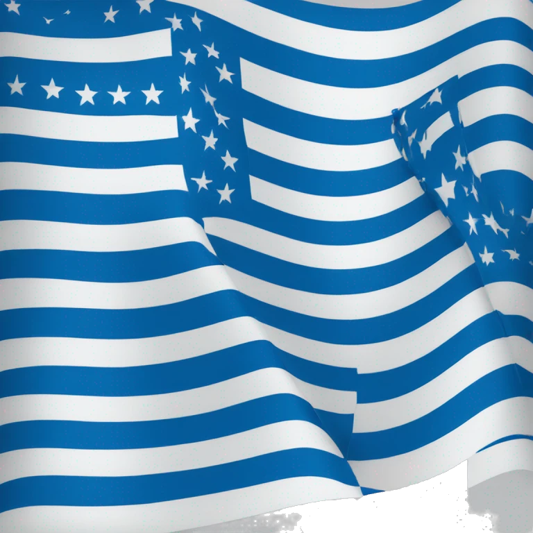 flag blue techno emoji