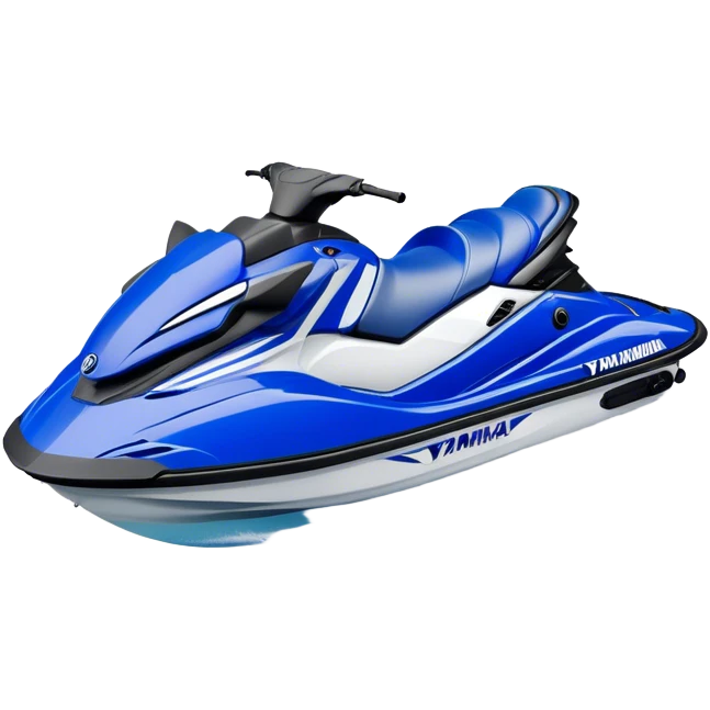 Jet Ski - Yamaha EX Deluxe (Model Year: 2022) (Iconic colour: Blue and white) emoji