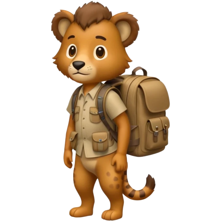 Safari Animal with Backpack  emoji