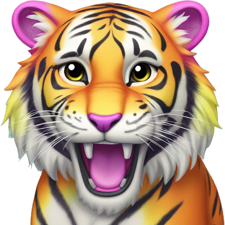 lisa frank tiger emoji
