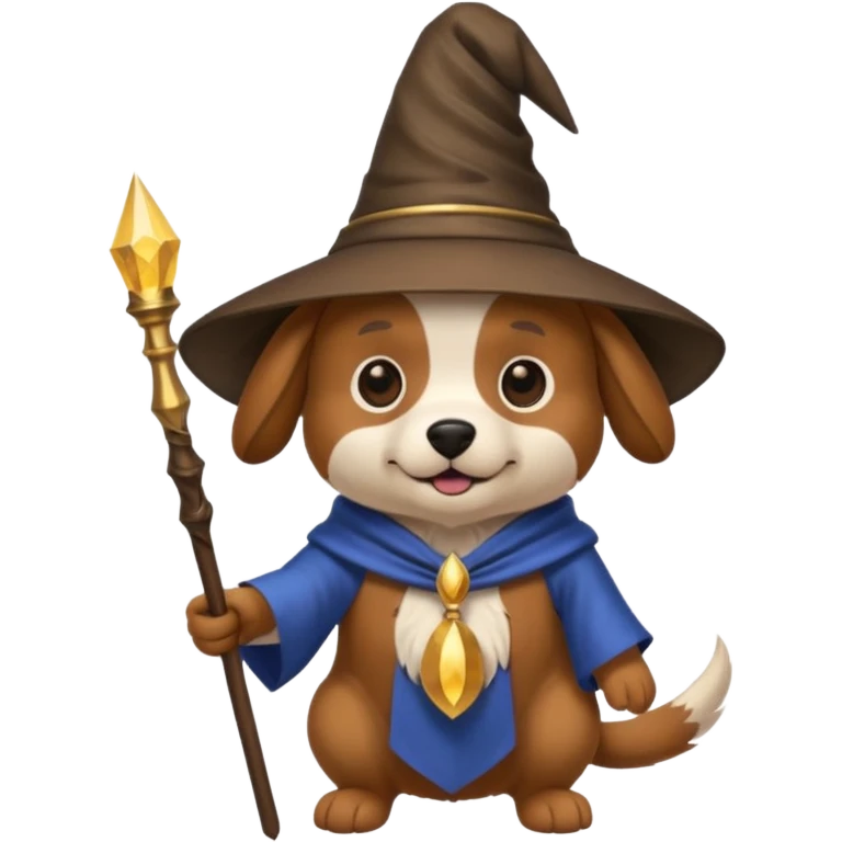 Dog wizard emoji