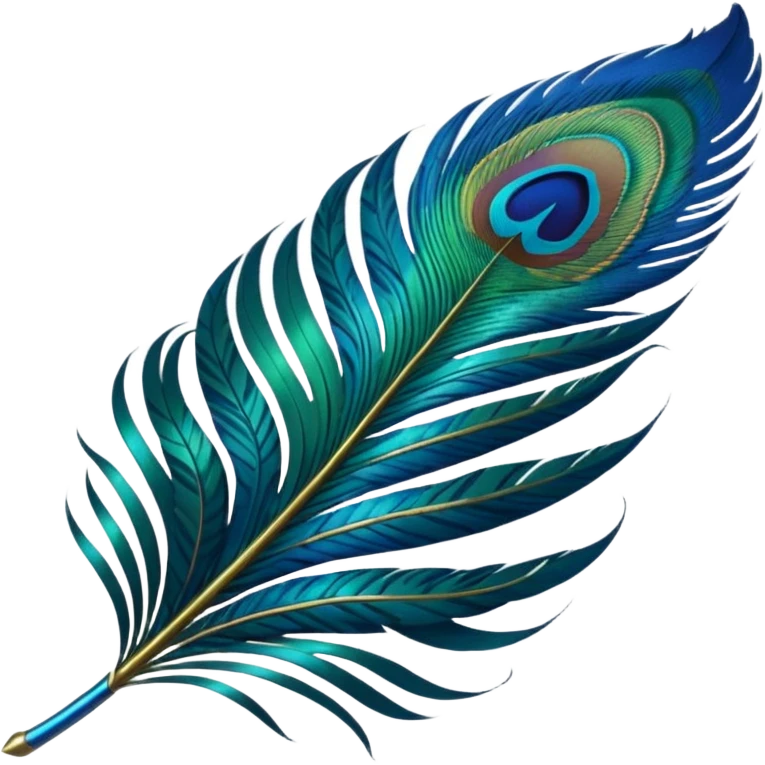 Peacock feather emoji