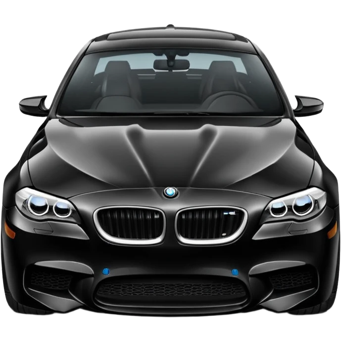 black bmw m5 f10 emoji