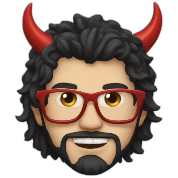 devil wears emoji