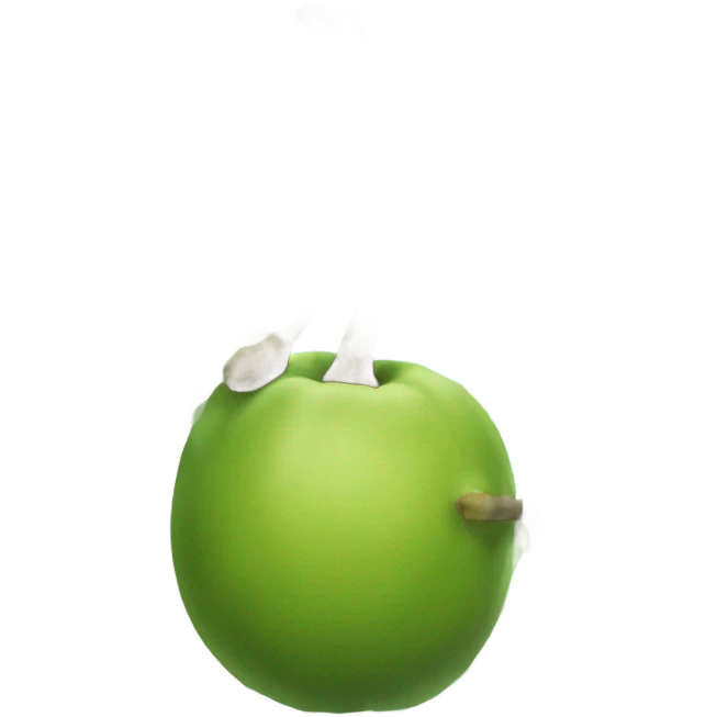 Chat sur un pommier emoji
