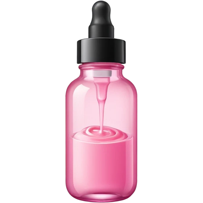 Glow recipe glass skincare bottle that is pink emoji