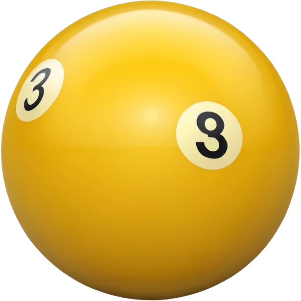 3 numbered billiard ball  emoji