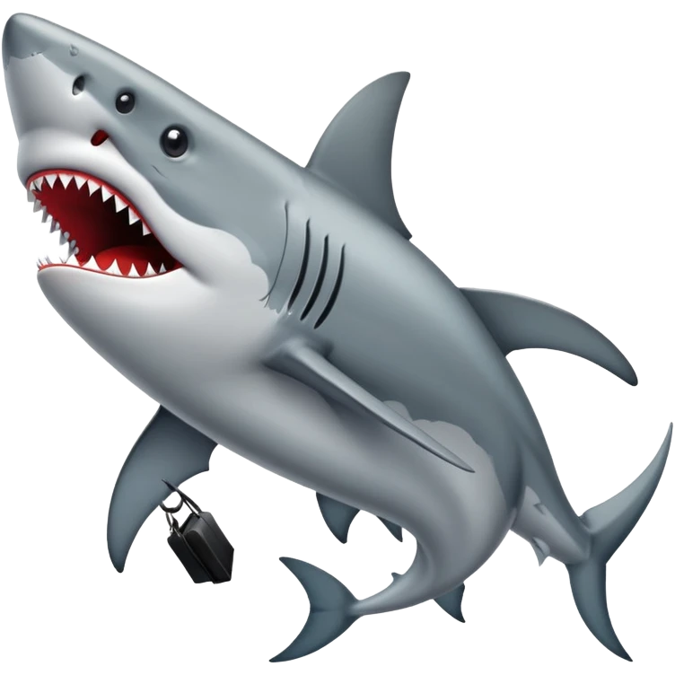 Haz a un tiburón con zapatos  emoji
