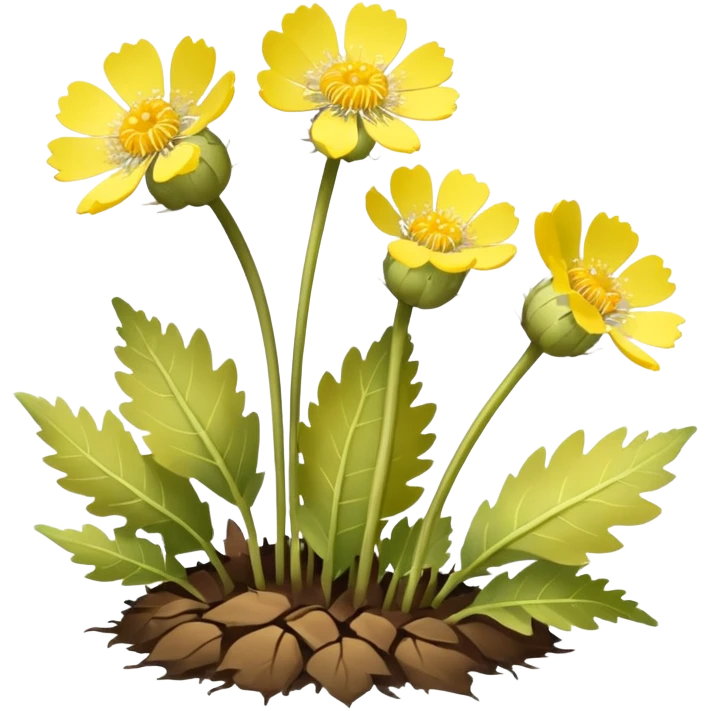 Coltsfoot flowers emoji