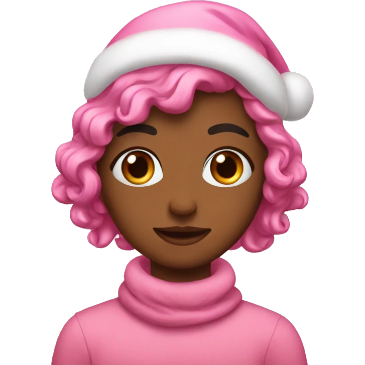 Christmas pink aesthetic  emoji