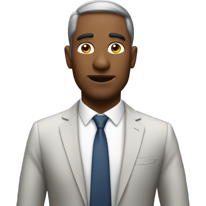 CEO talking with over-confidence emoji
