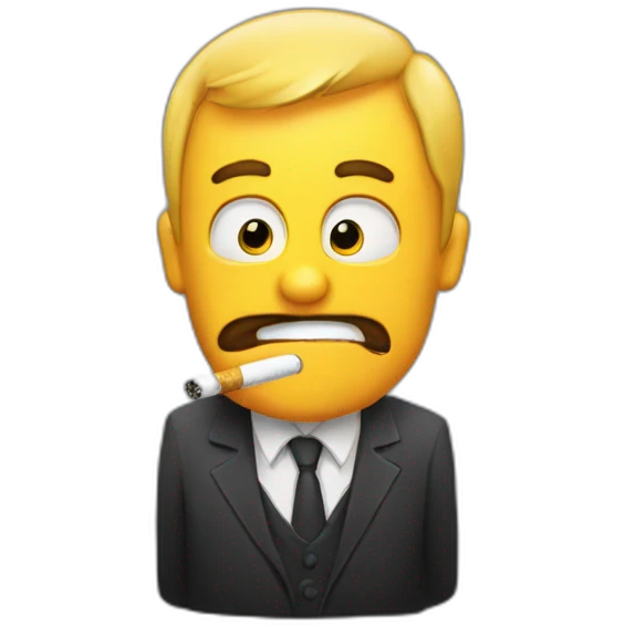 Gazo fumant une cigarette emoji