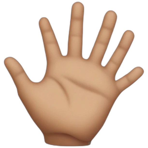 Hands of singer rapper jul emoji