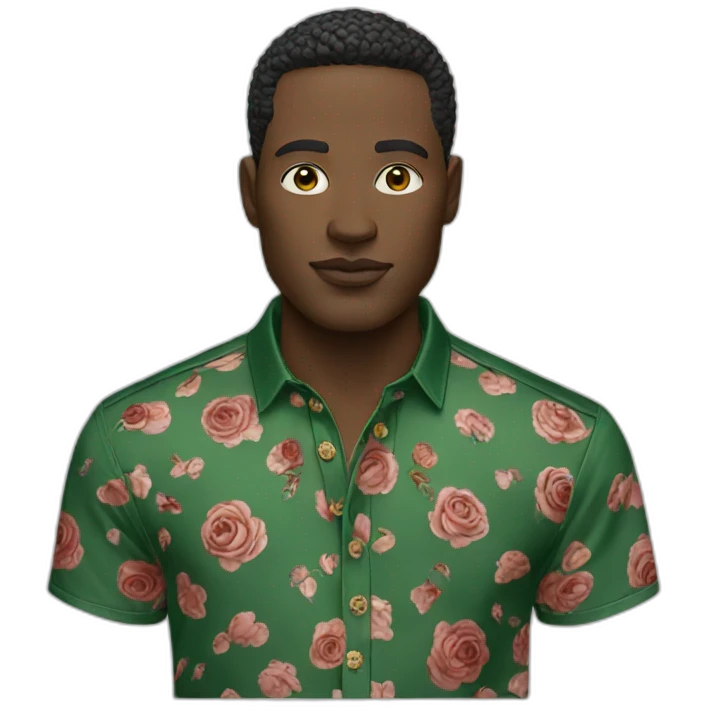 Man in gucci shirt emoji