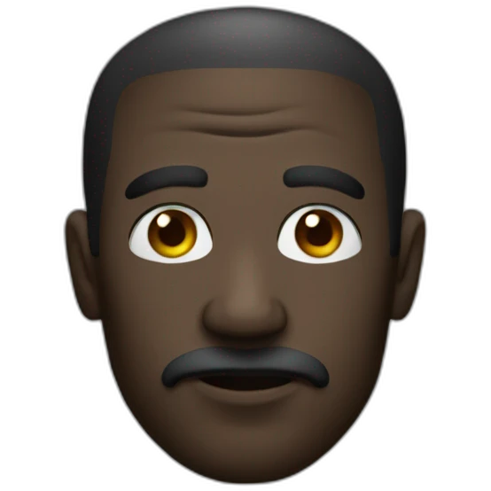 Un gros noir fumeur emoji