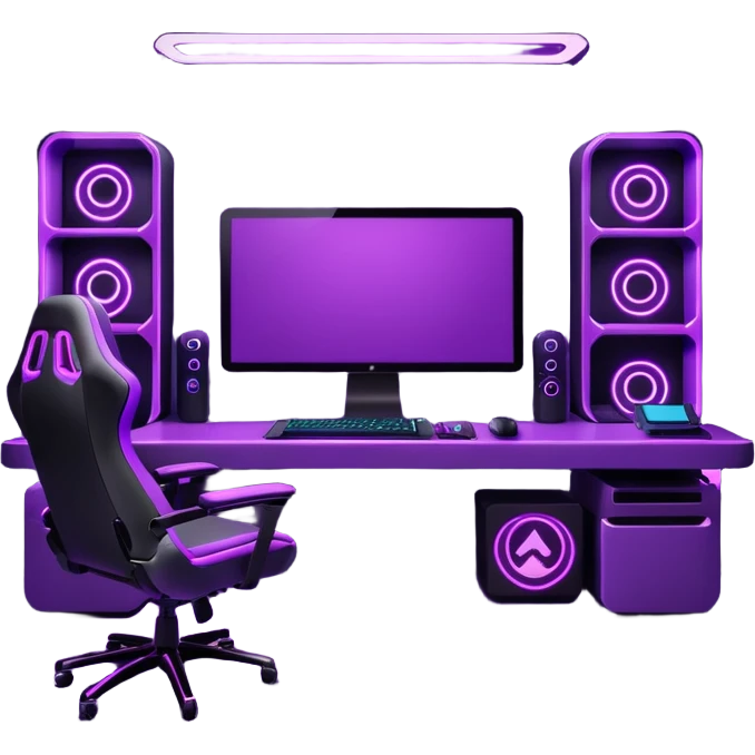 purple gaming setup emoji