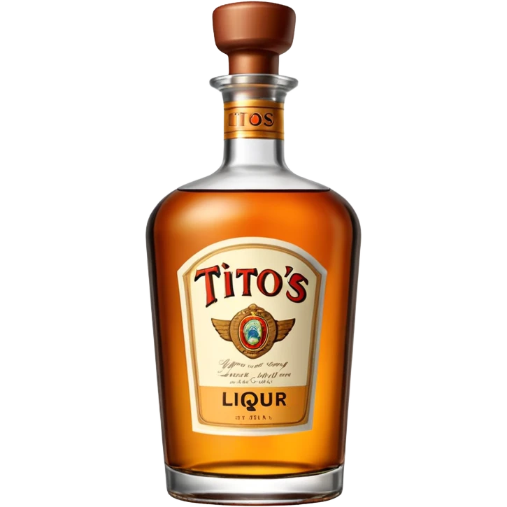 Tito’s liquor bottle emoji