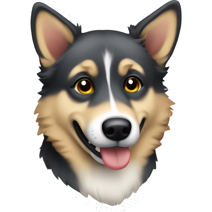A drunk Swedish Vallhund emoji