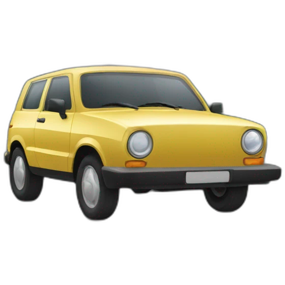 Voiture sur la route emoji