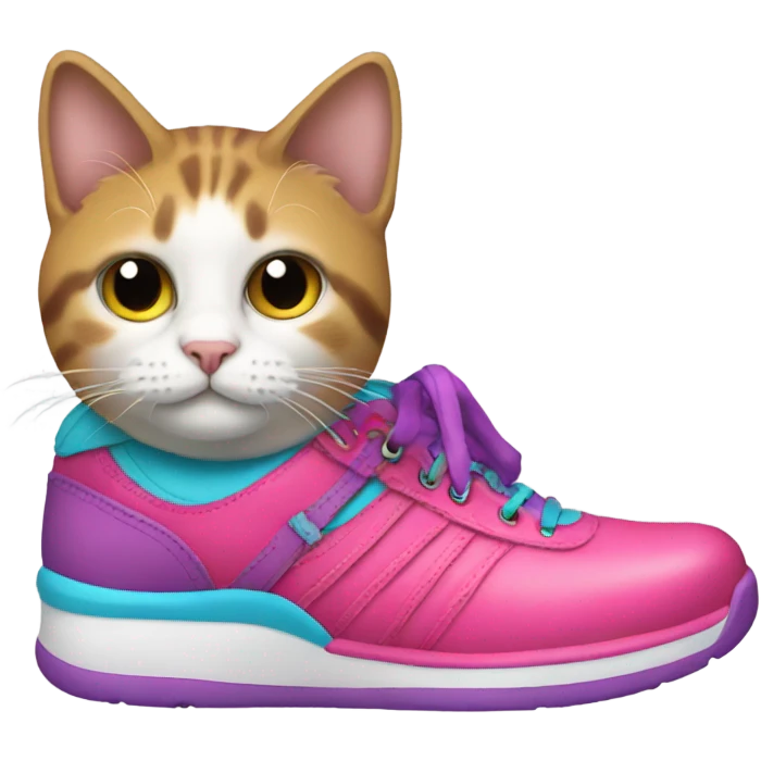 cat in rad shoes  emoji