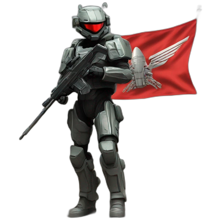 Starship troopers mobile infantry flag￼ emoji