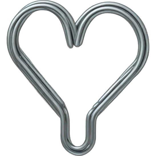 paper clip heart  emoji