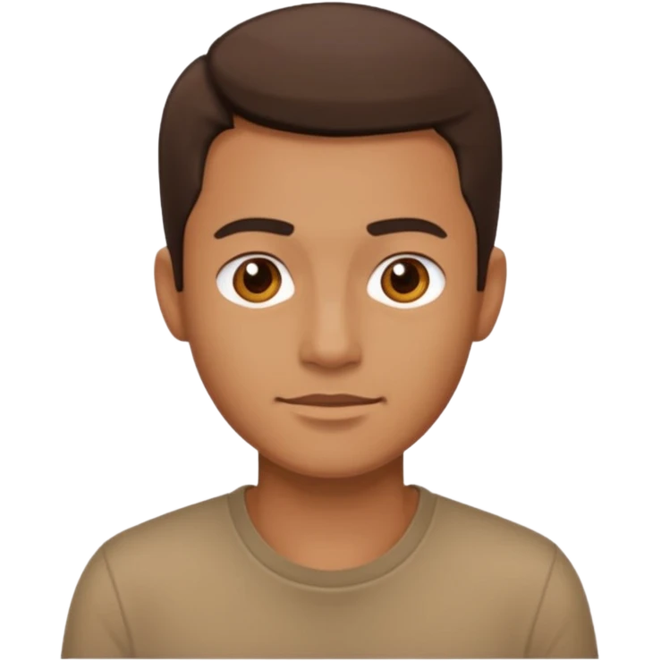 man wear brown shirt emoji