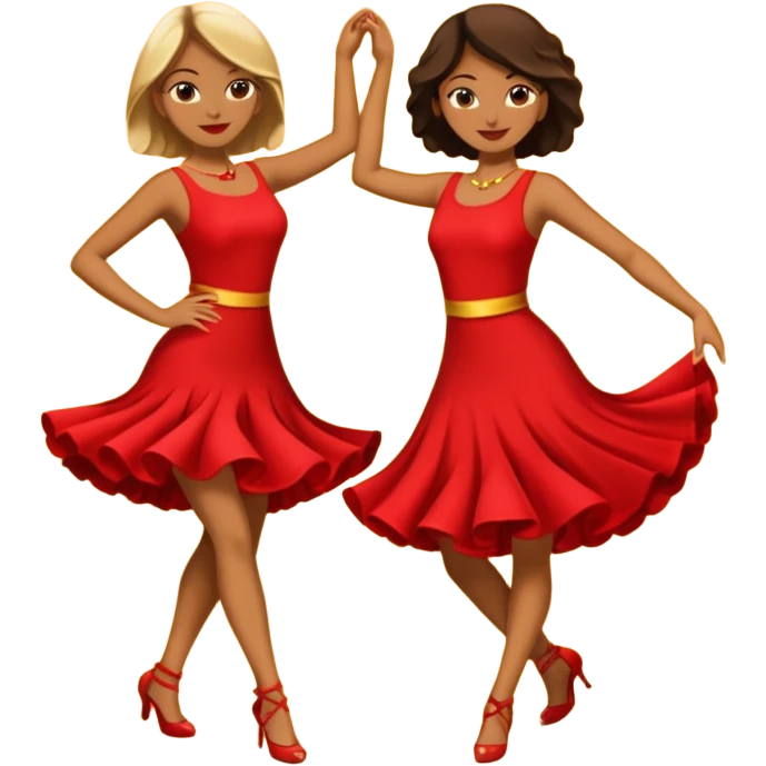 salsa women dance  emoji