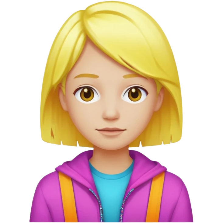 Neon  ,yellowHaired People  emoji