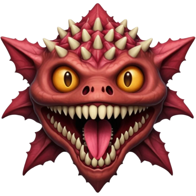 Make a demogorgan emoji emoji