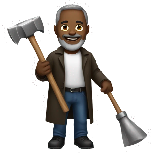 a pastor with a hammer emoji
