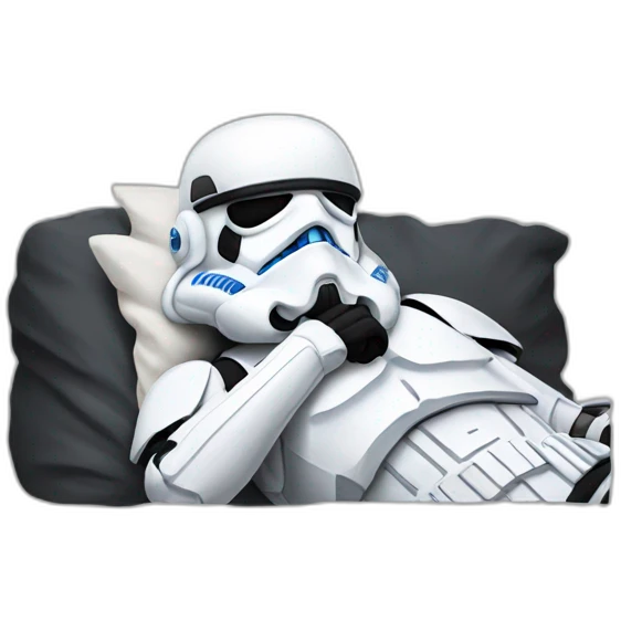 sleeping stormtrooper emoji