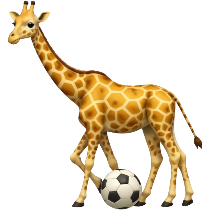 soccer player giraffe emoji